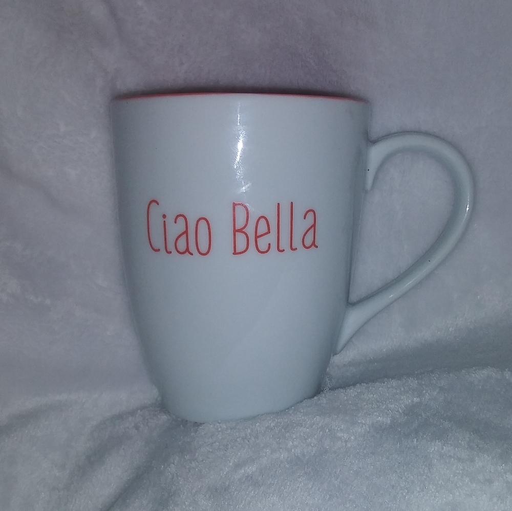 Giada -Ciao Bella coffee cup with signature inside